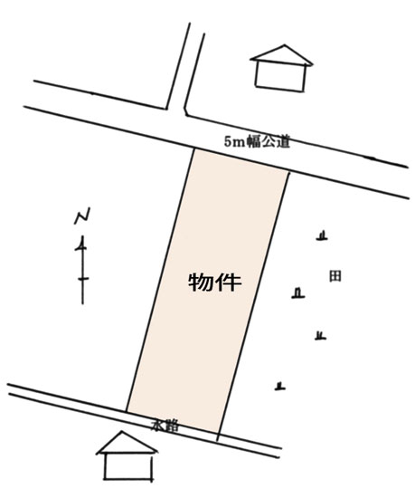 大町市平850万円－配置・間取図