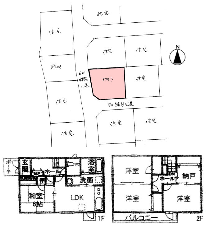 池田町会染万円－配置・間取図