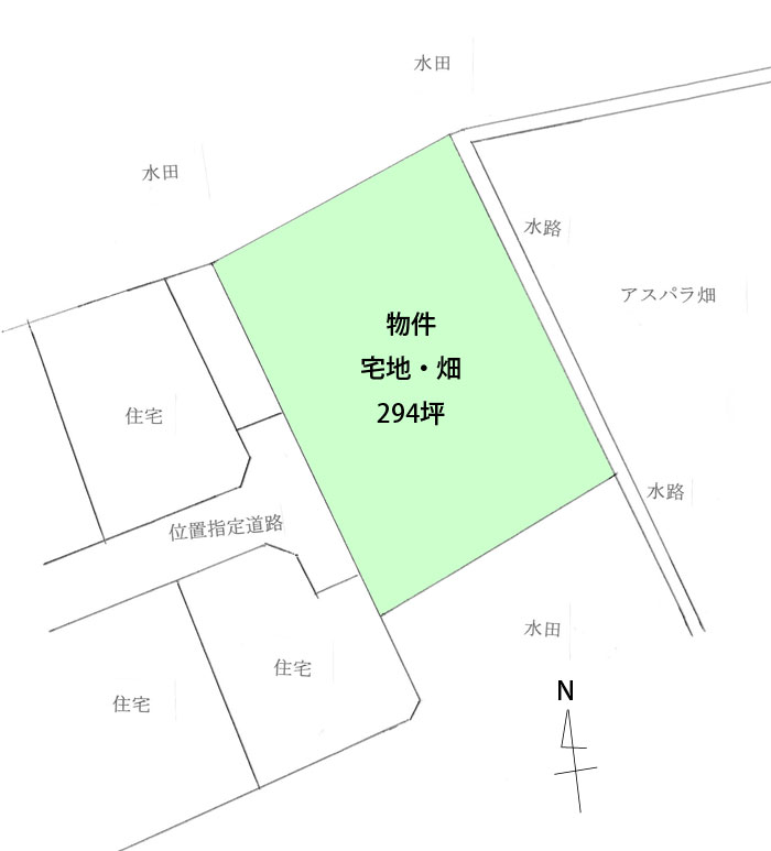 大町市常盤882万円－配置・間取図